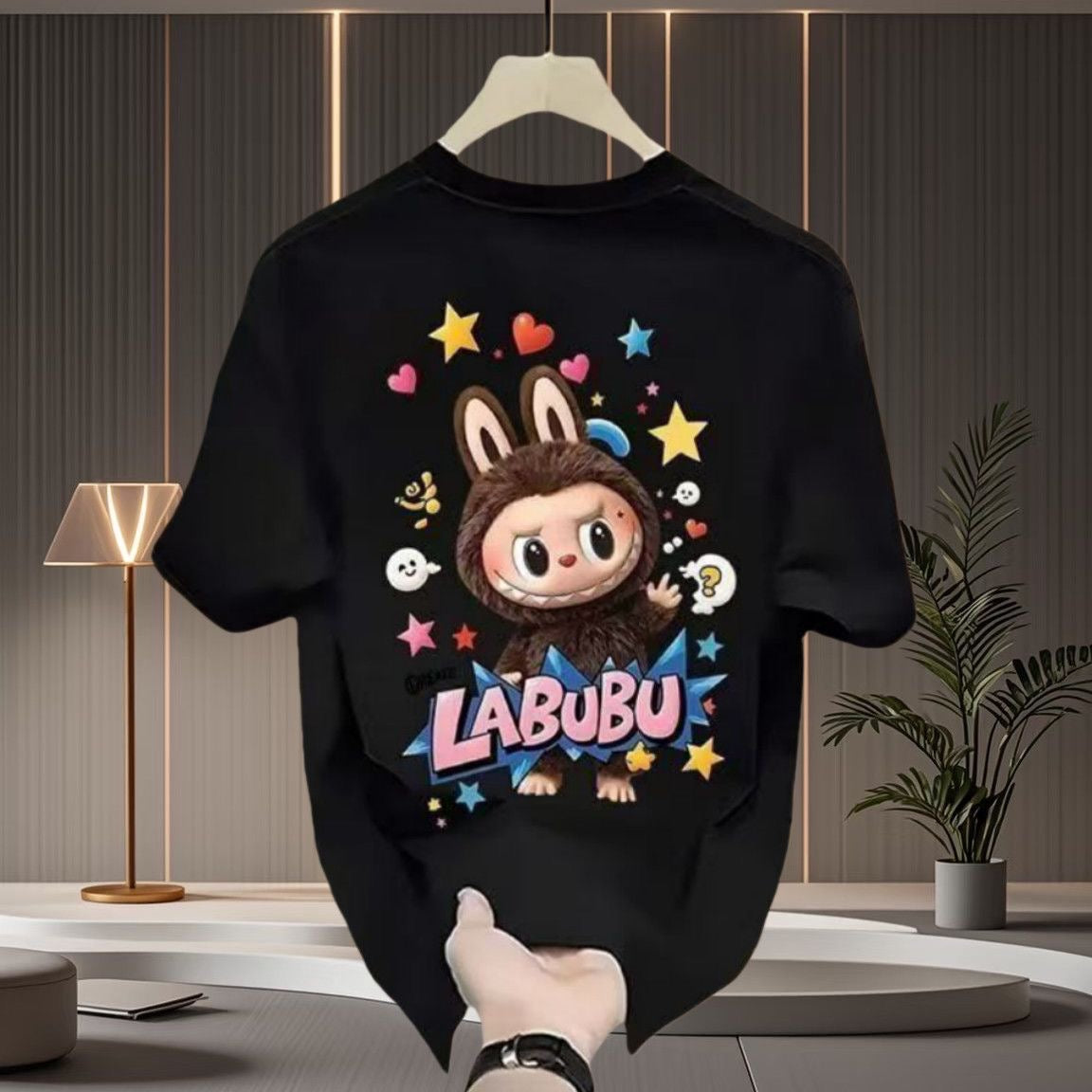 双面印花的短袖T-shirt