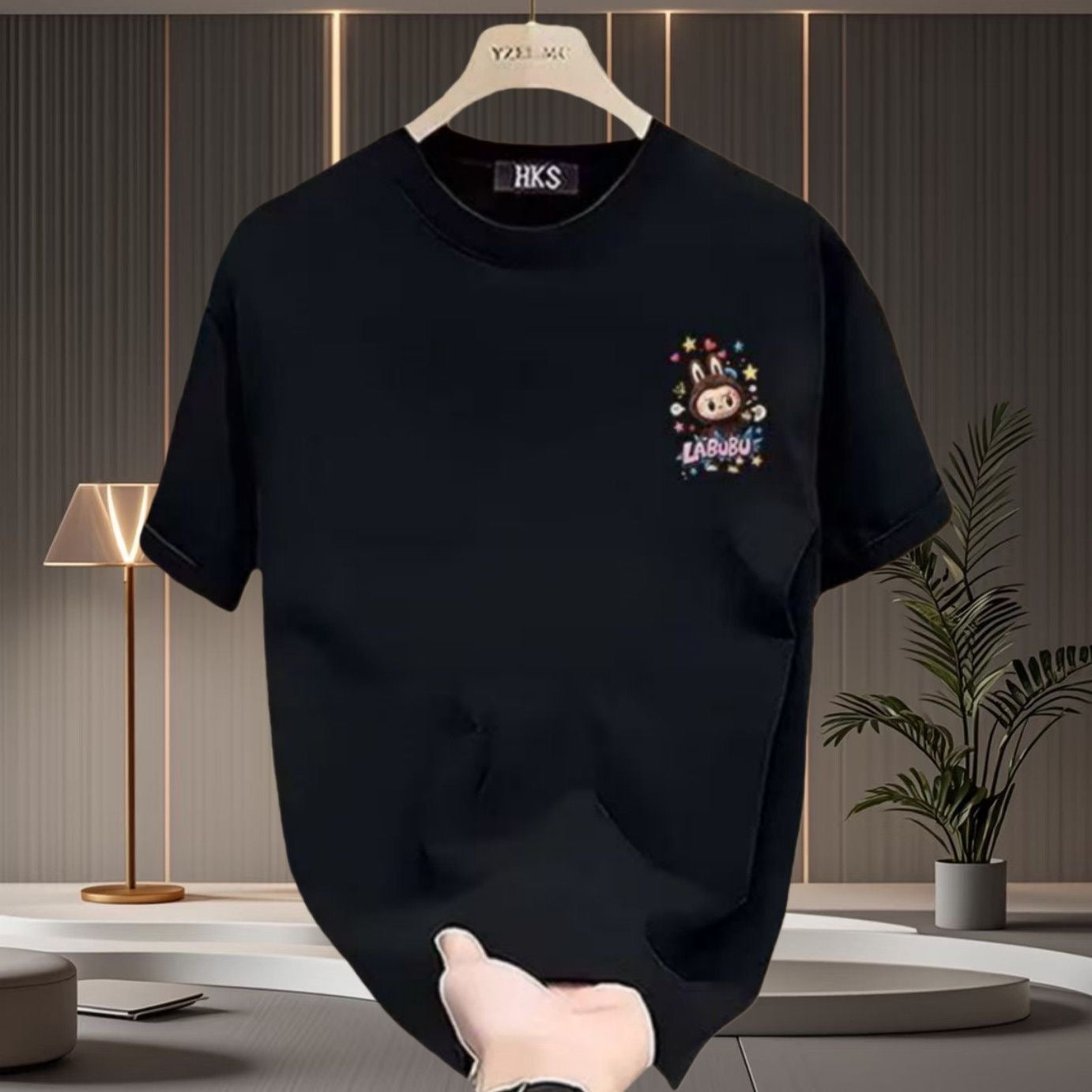 双面印花的短袖T-shirt