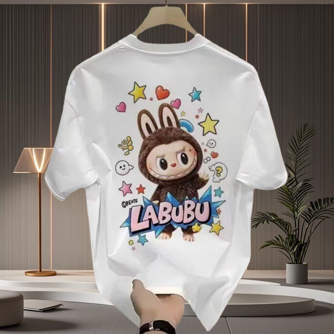 双面印花的短袖T-shirt