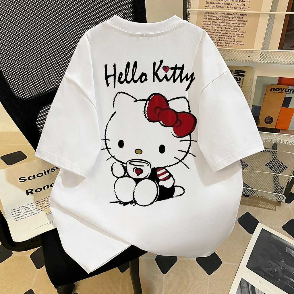 双面印花的短袖T-shirt