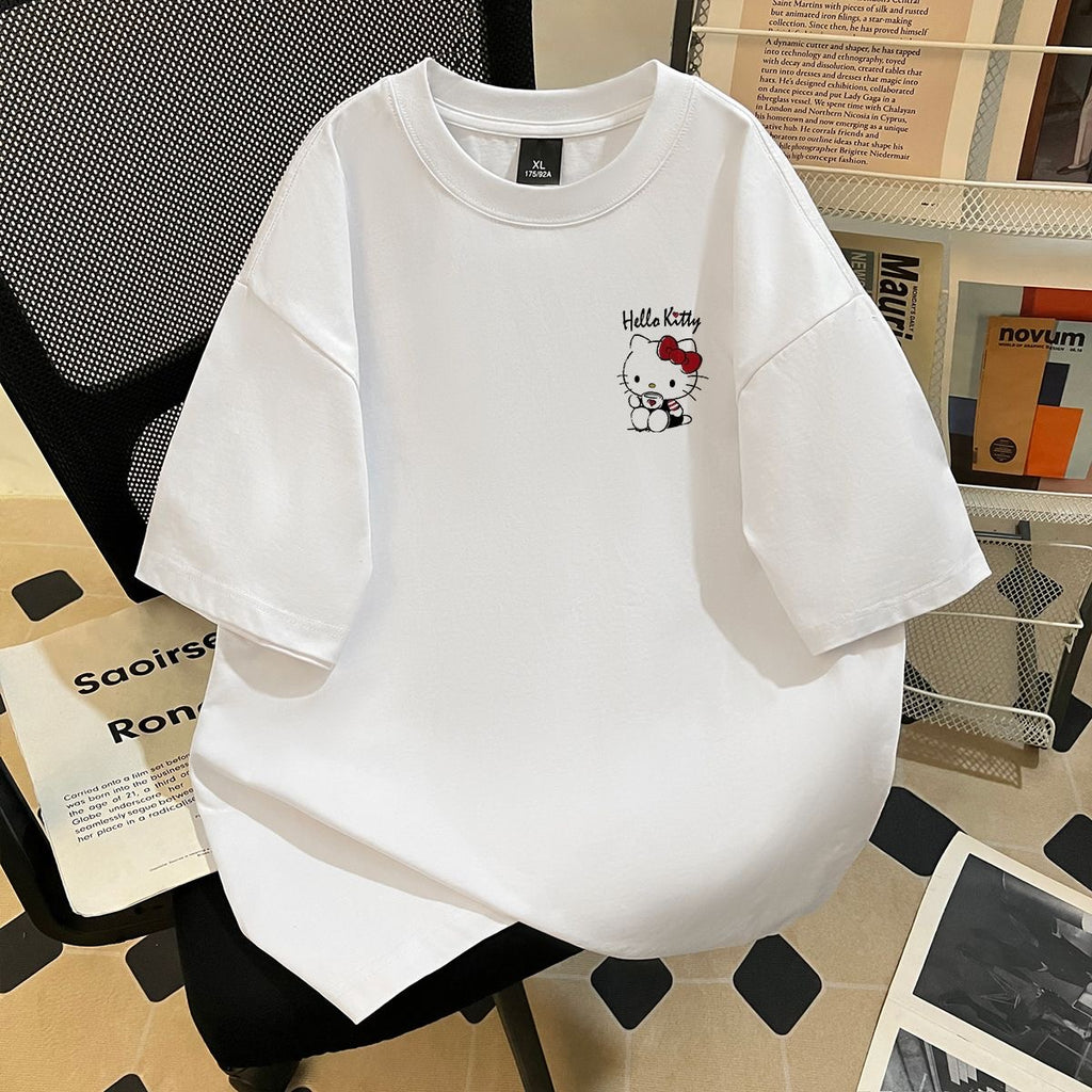 双面印花的短袖T-shirt